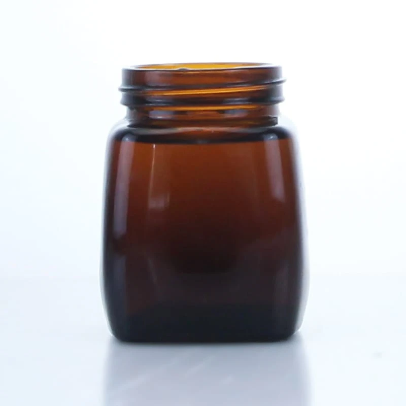 239-250ml amber color glass jar with screw cap