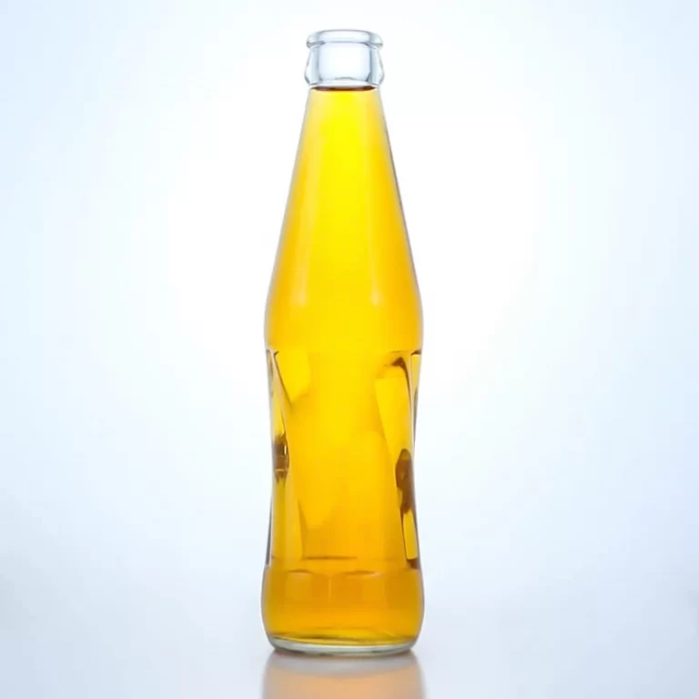 321-250ml clear glass bottle with crown for sparkling water