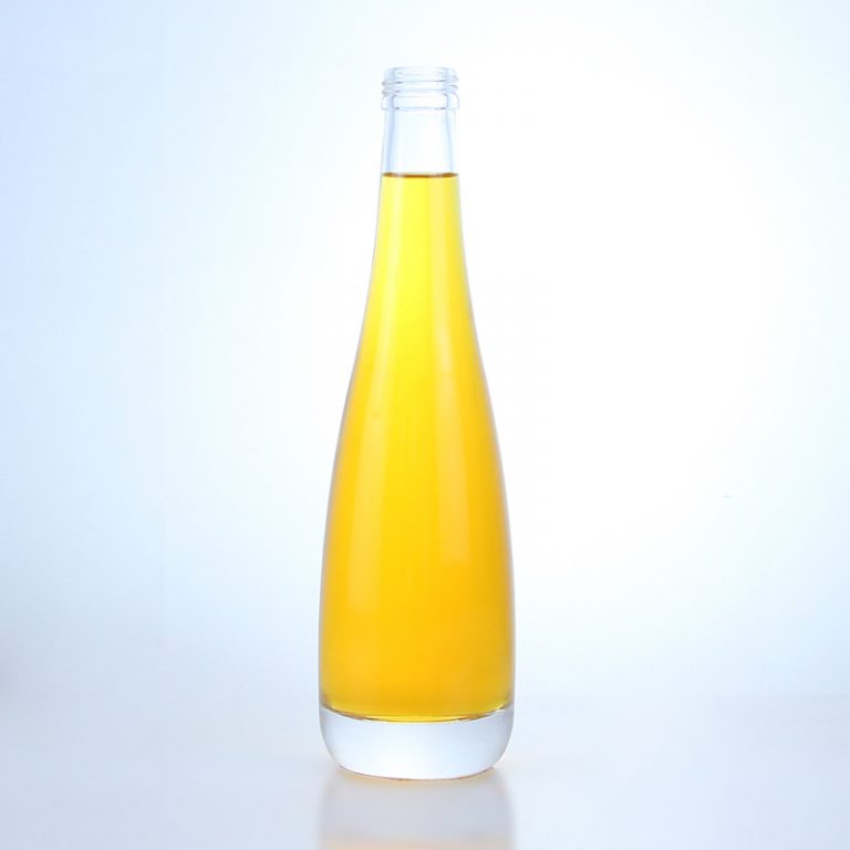 330ml screw cap with round shape glass sauce bottle