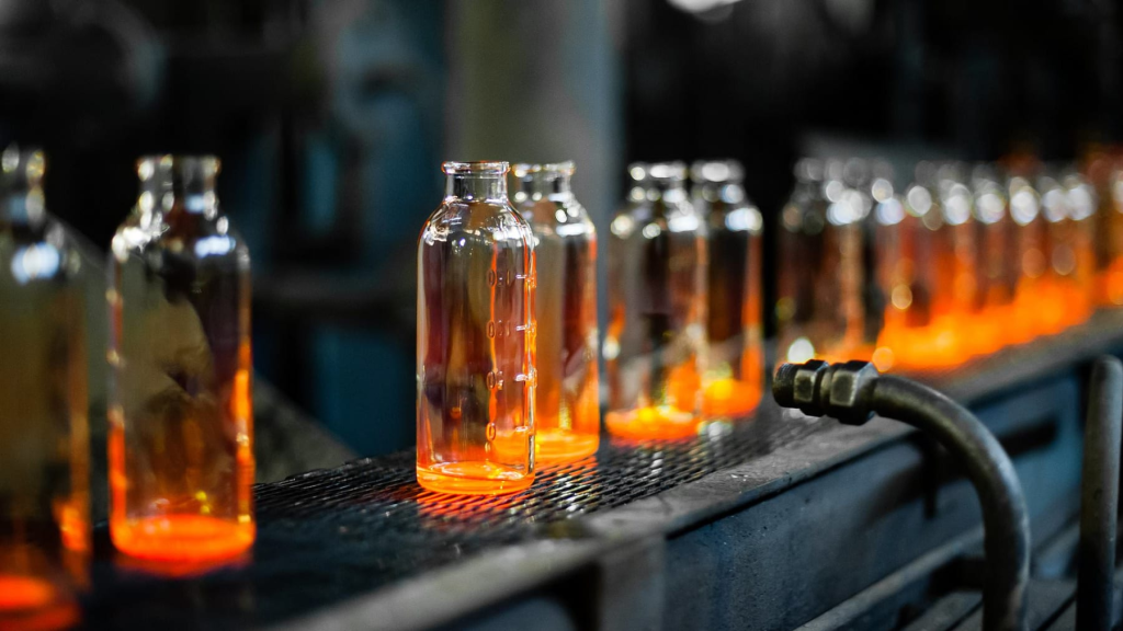 How glass bottles are made